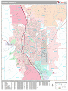Colorado Springs Digital Map Premium Style